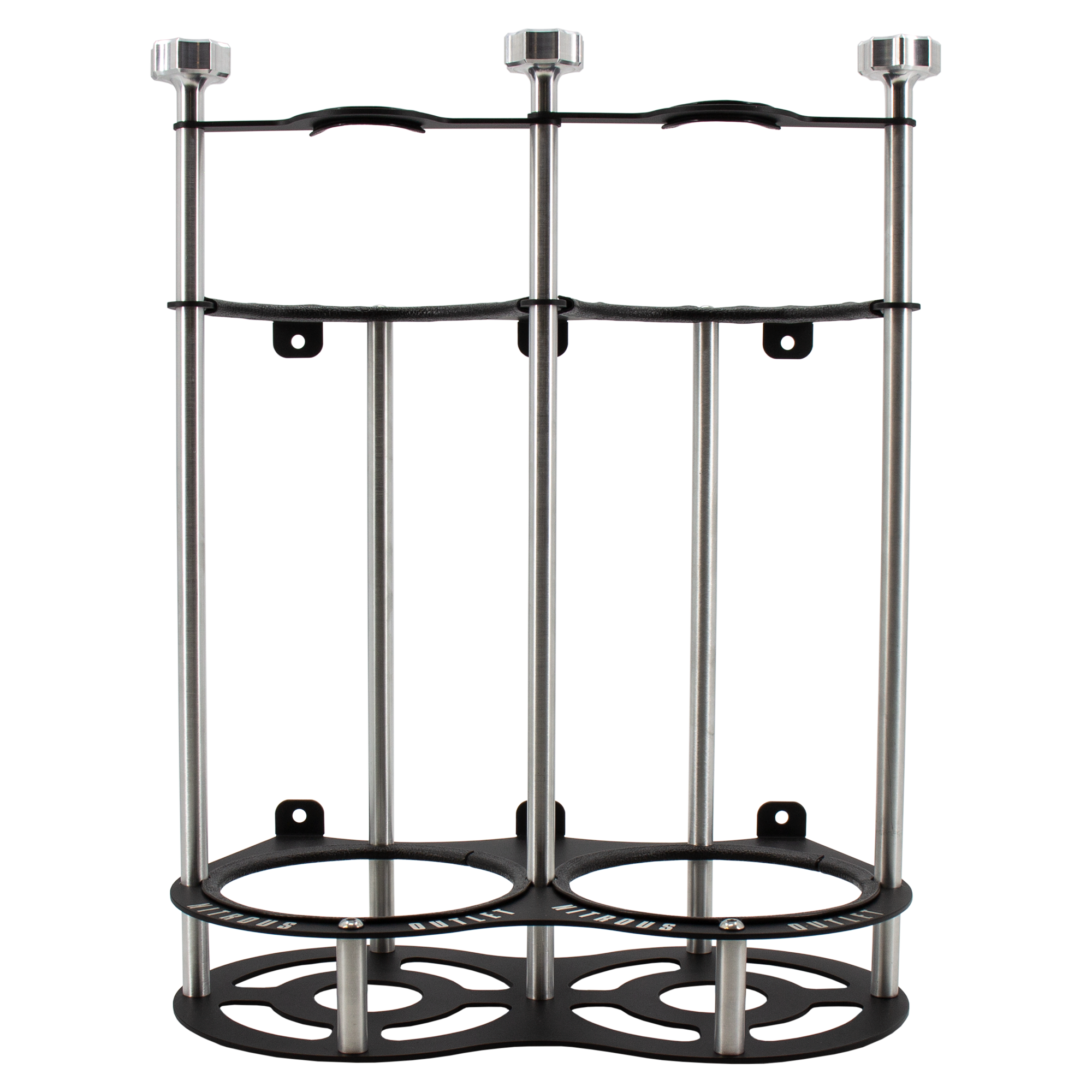 Nitrous Outlet Race-Light Dual 12lb Bottle Bracket - Vertical