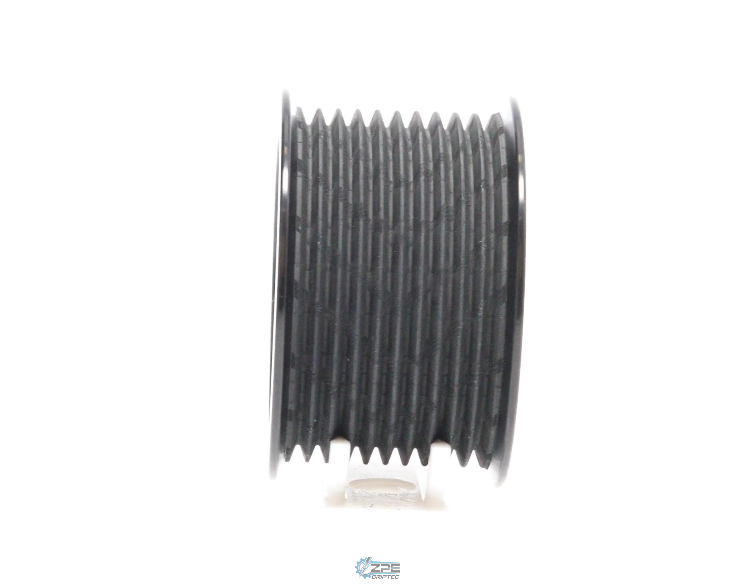 2.55" 10 Rib ZPE GripTec® 2pc HellCat L2V Black Pulley Only
