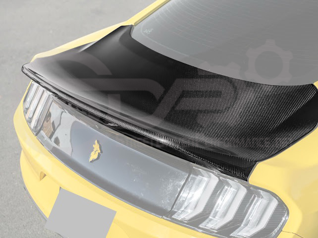 2015-2023 FORD MUSTANG | SUPER SNAKE STYLE REPLACEMENT REAR TRUNK LID WITH INTEGRATED SPOILER