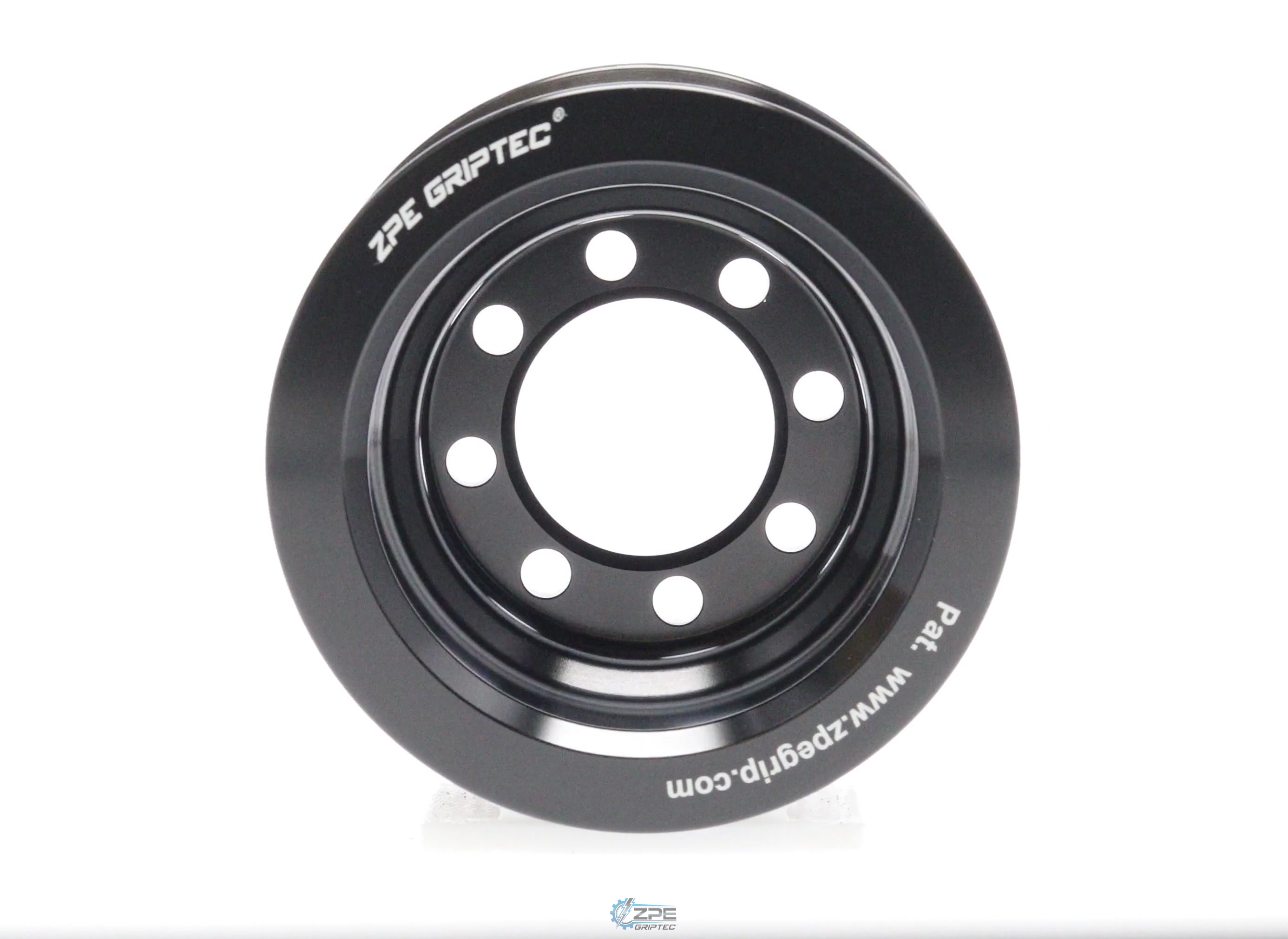 2.65" 10 Rib ZPE GripTec® 2pc HellCat L2V Black Pulley Only