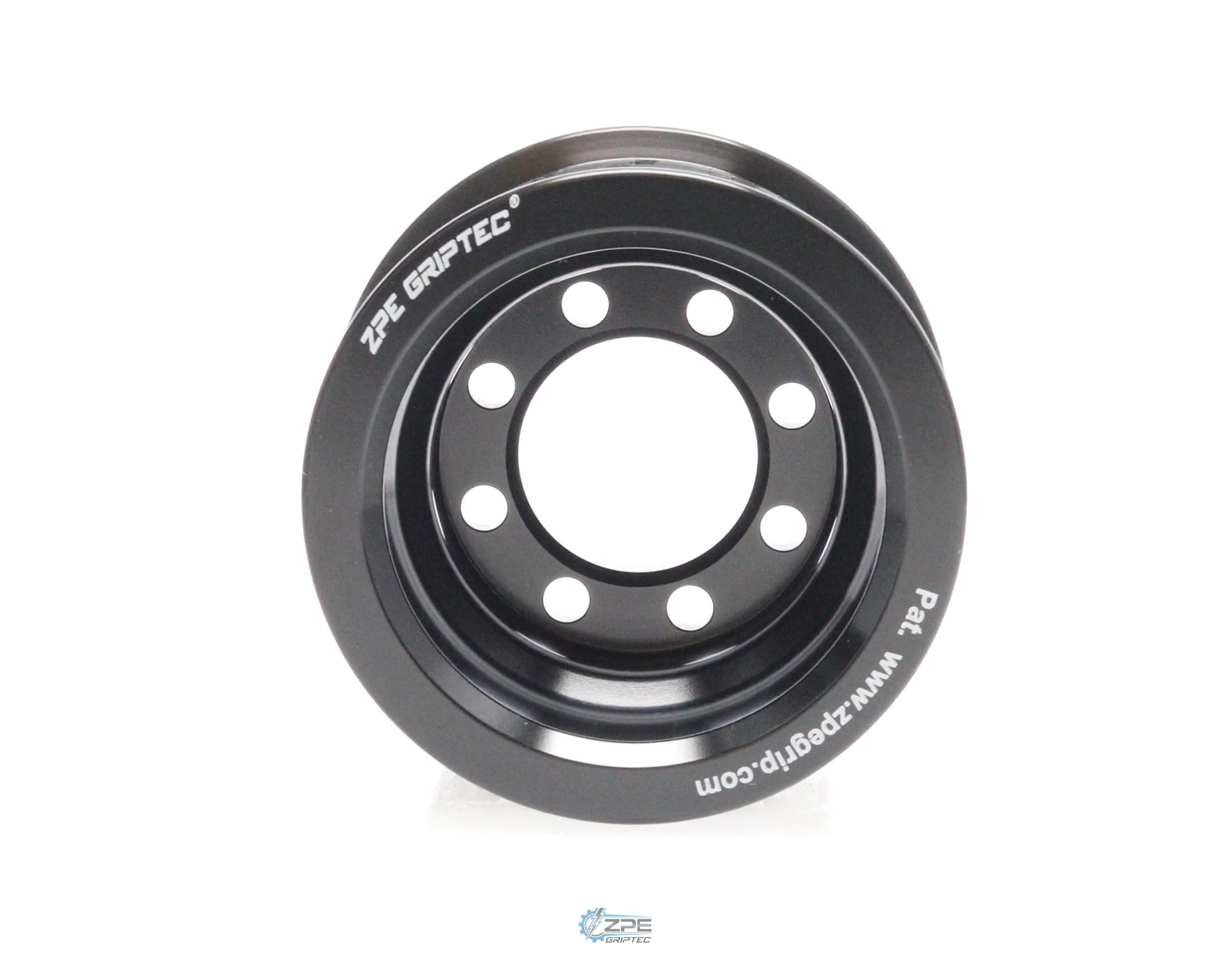 2.55" 10 Rib ZPE GripTec® 2pc HellCat L2V Black Pulley Only