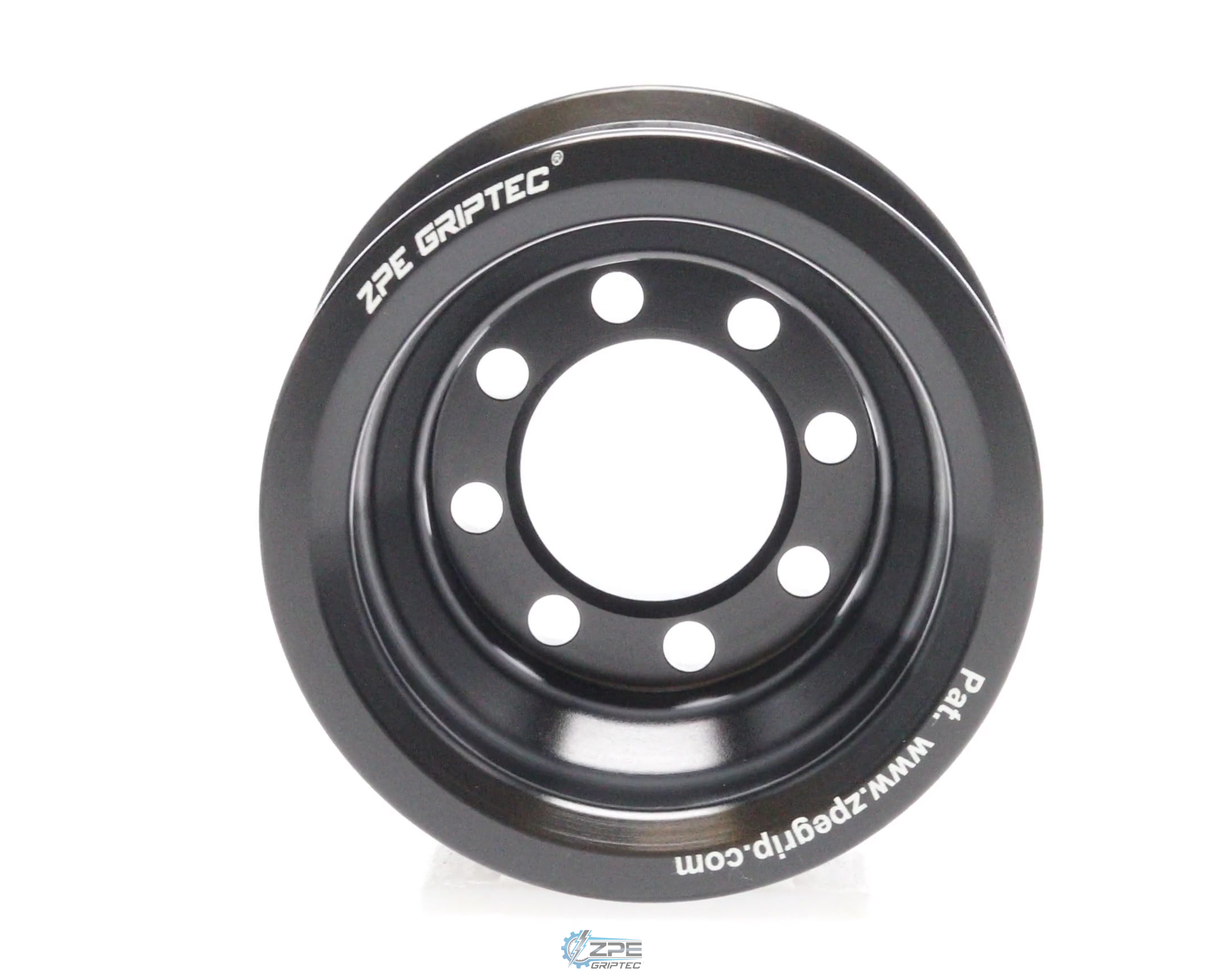 2.72" 10 Rib ZPE GripTec® 2pc HellCat L2V Black Pulley Only
