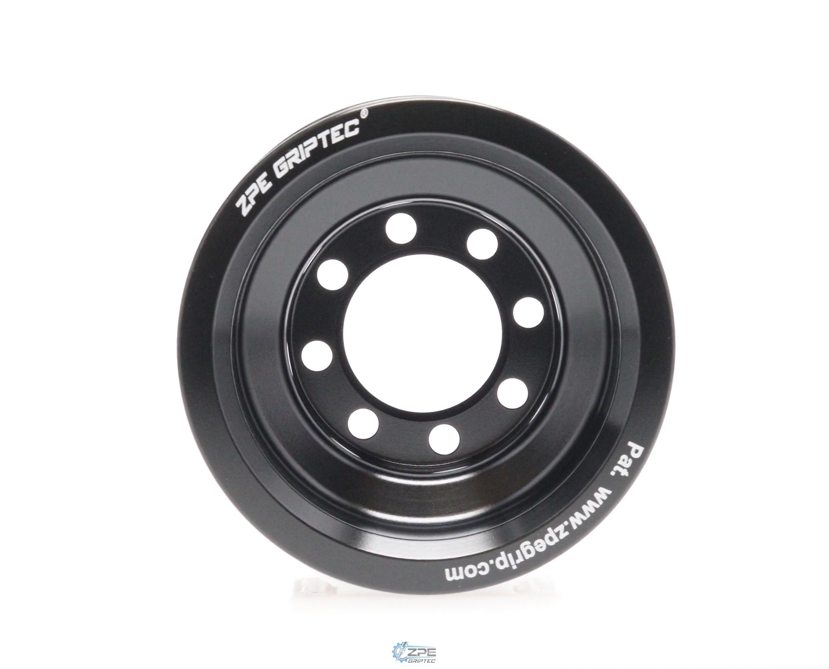 2.90" 10 Rib ZPE GripTec® 2pc HellCat L2V Black Pulley Only
