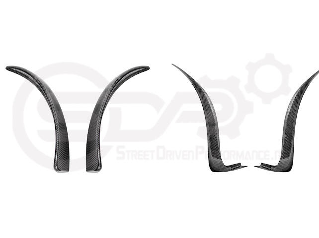 2005-2013 Chevrolet Corvette C6 |Z06 ZR1 STYLE CARBON FIBER Front & Rear Splash Guard Mud Flaps