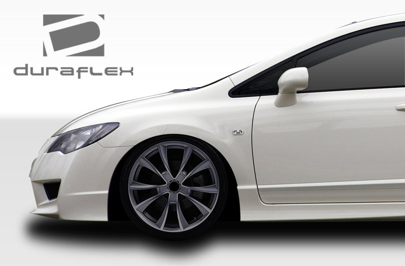 2006-2011 Honda Civic 4DR Duraflex JDM Type R Front End Conversion Kit - 5 Piece