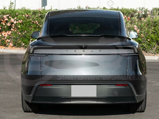 2025-UP TESLA MODEL Y | SDP TRACK STYLE GLOSS BLACK REAR TRUNK WING SPOILER