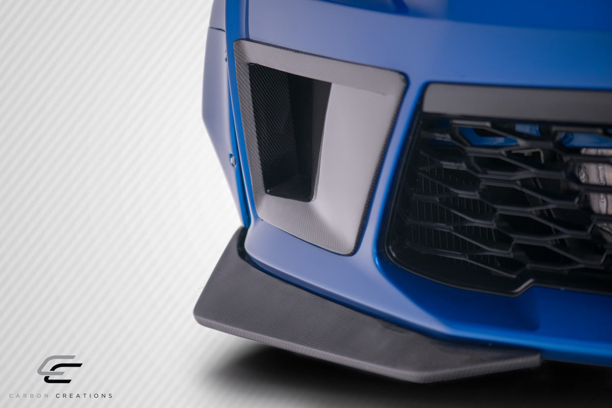 2016-2018 Chevrolet Camaro Carbon Creations DriTech Grid Front Splitters - 2 Piece