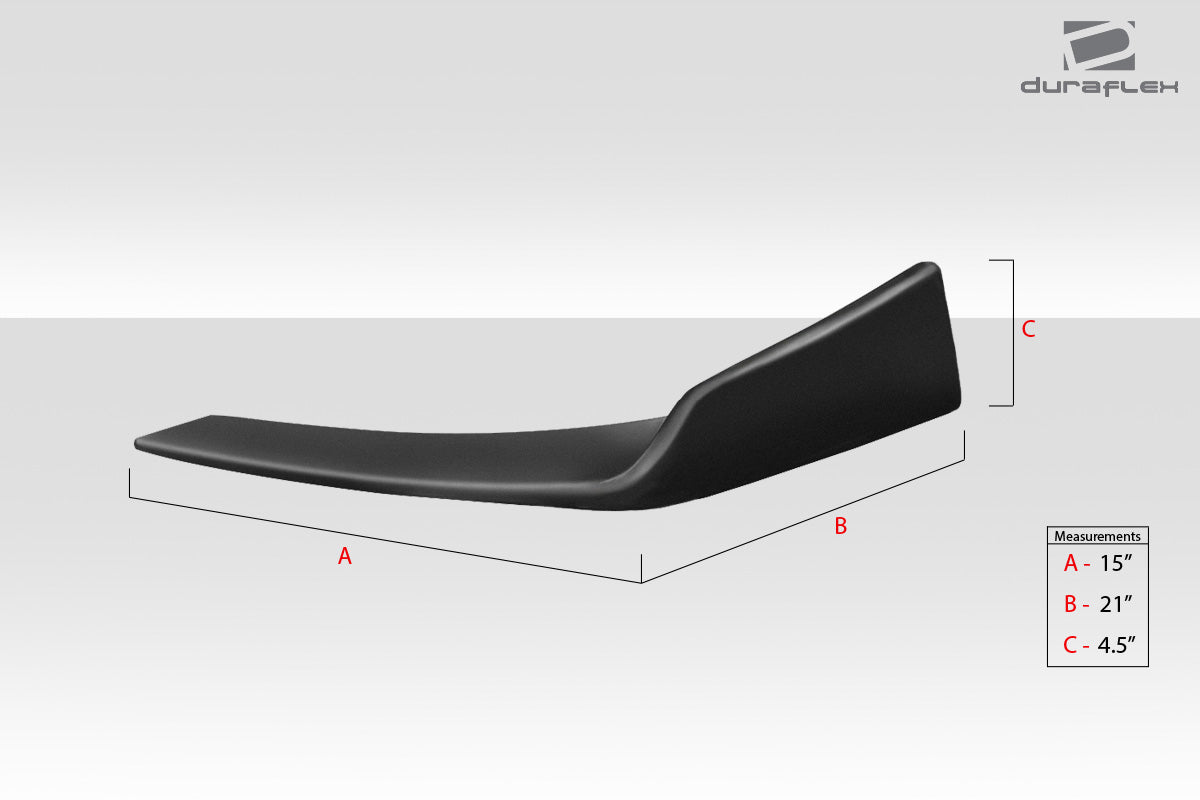 Universal Duraflex Front / Rear Type 1 Winglet Splitters - 2 Piece