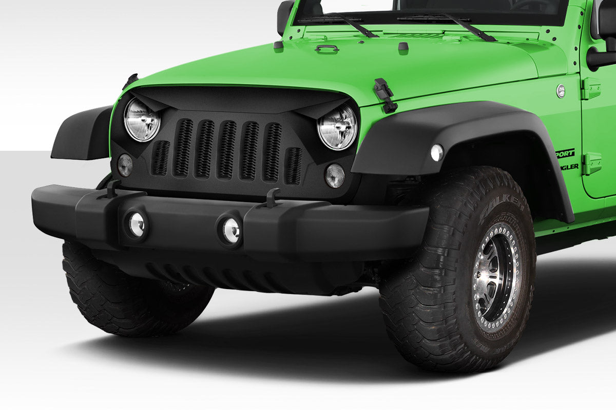 2007-2018 Jeep Wrangler Duraflex Predator Grille - 1 Piece