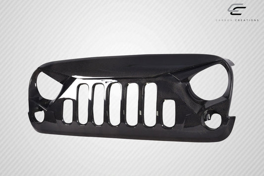 2007-2018 Jeep Wrangler Carbon Creations Predator Grille - 1 Piece