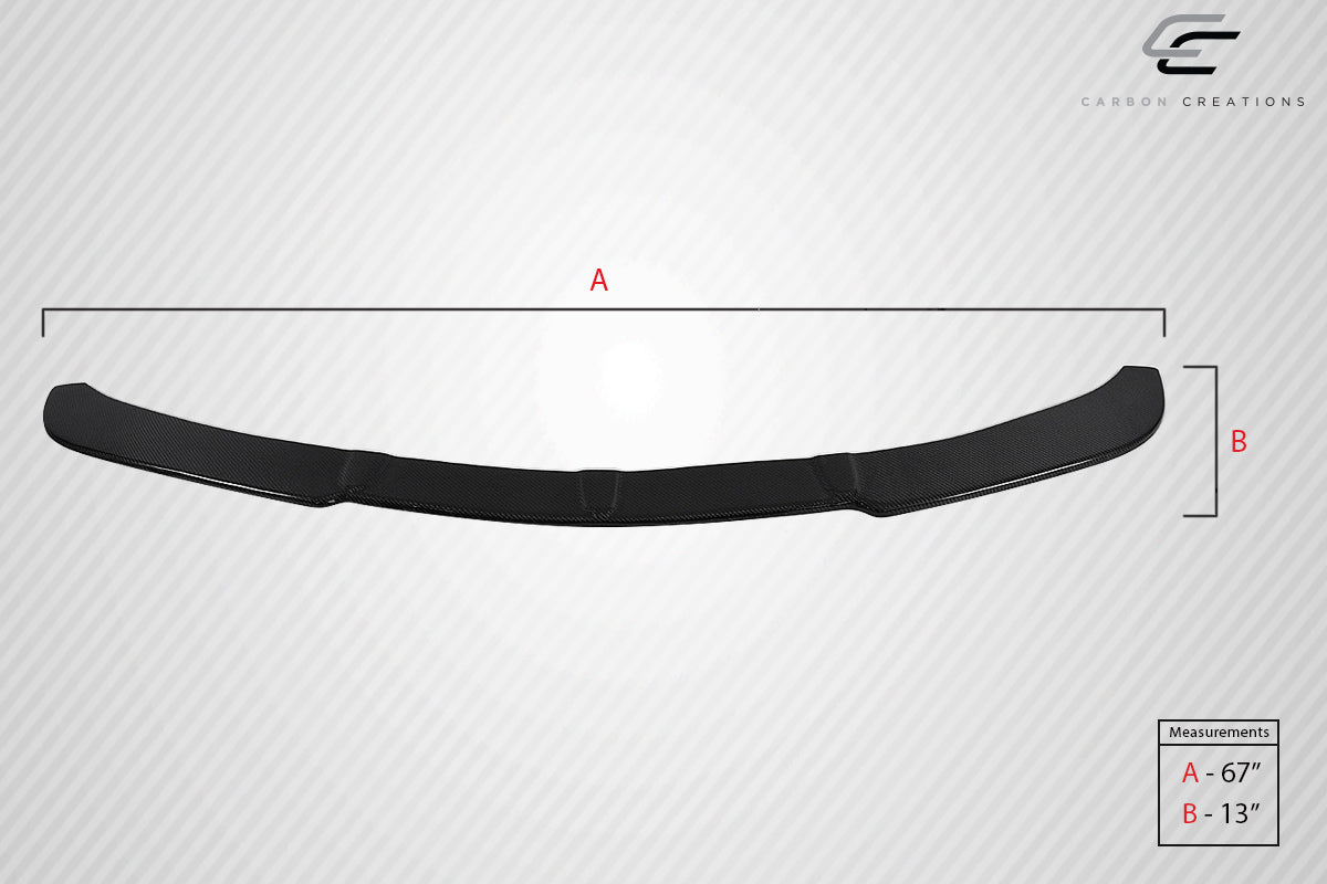 Universal Carbon Creations Adjustable Front Splitter - 3 Piece