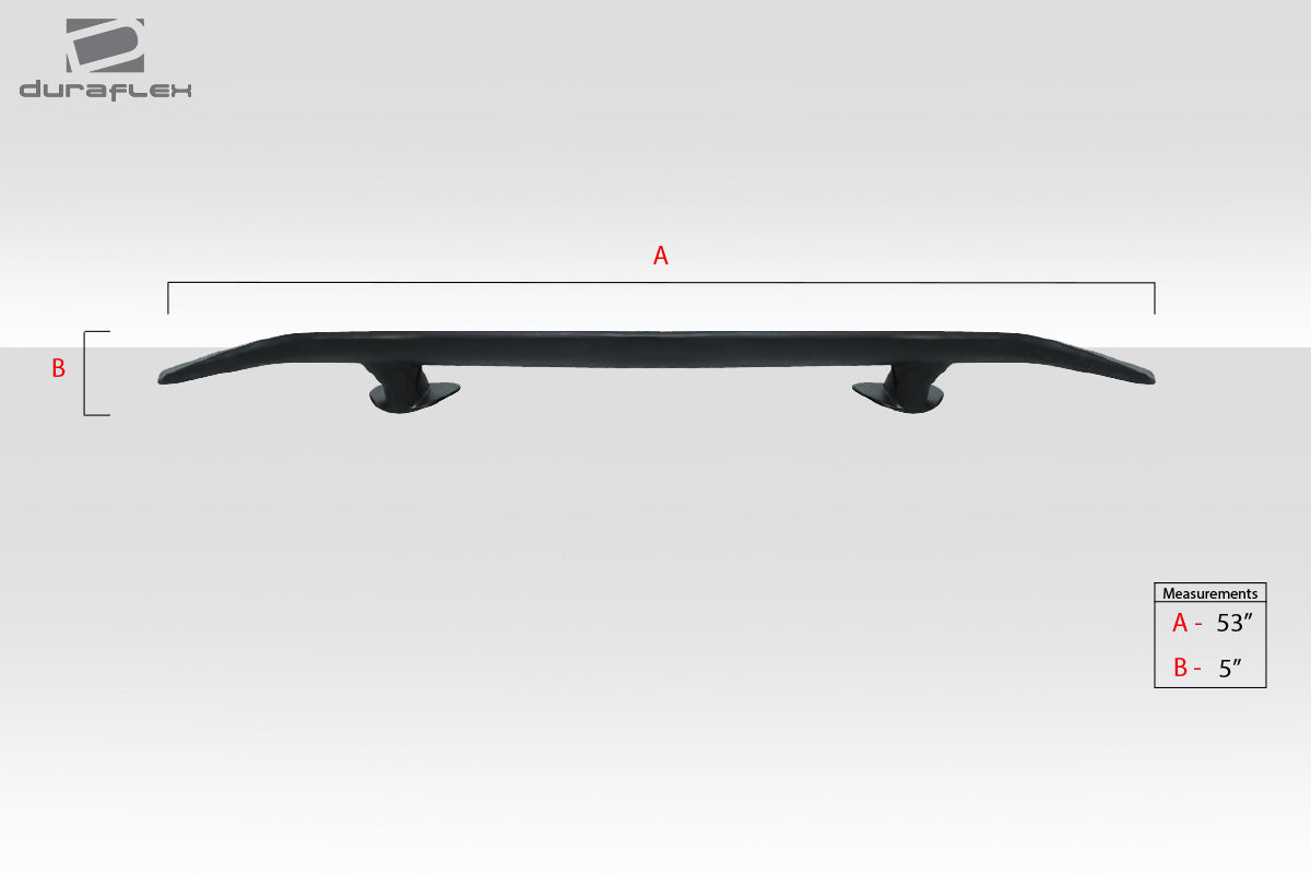 Universal Duraflex K5 Rear Wing Spoiler - 1 Piece