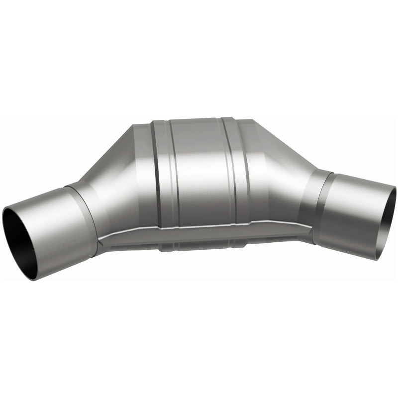 MagnaFlow Universal Catalytic Converter 2 inch Angled O/O PC2 Front