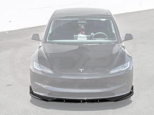 2024-UP TESLA MODEL 3 TRACK STYLE FRONT LIP SPLITTER GROUND EFFECTS