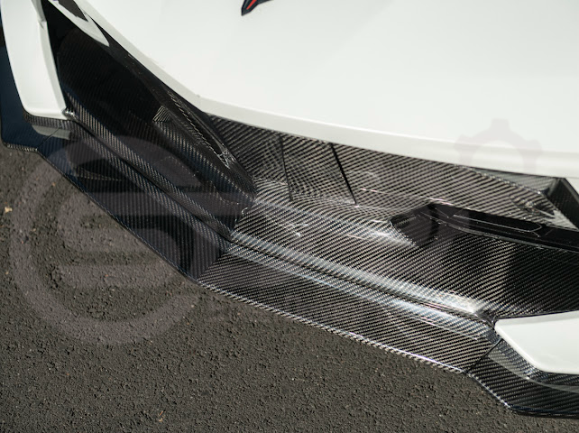 2020+ CORVETTE C8 STINGRAY & Z51 | Z06 Z07 PERFORMANCE FRONT LIP SPLITTER & CANARDS GROUND EFFECTS