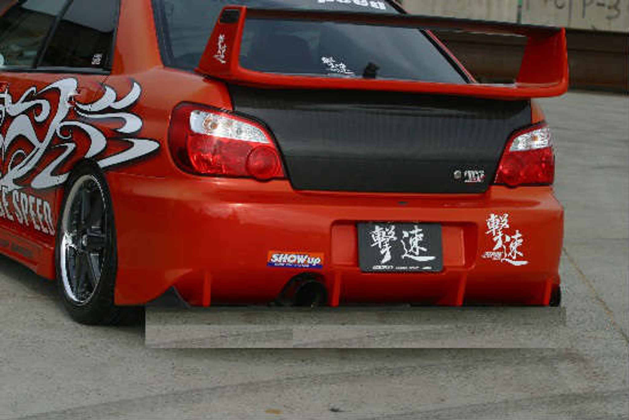 Charge Speed 2004 Subaru Impreza GD Peanut Type-2 Rear Bumper WITHOUT Carbon Diffuser