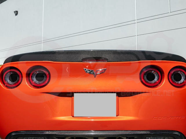 2005-2013 CHEVROLET CORVETTE C6 | SDP PERFORMANCE STYLE CARBON FIBER REAR TRUNK LID WING SPOILER