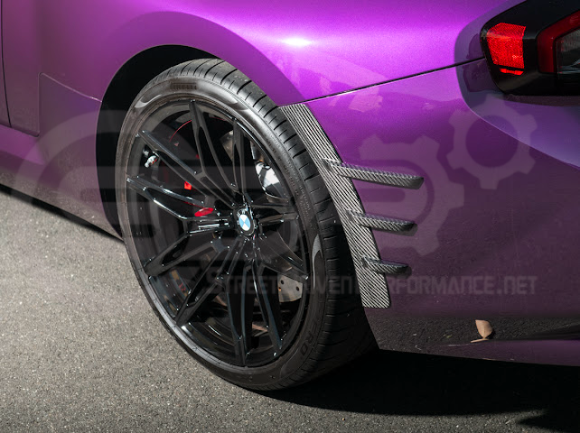 2023-UP BMW G87 M2 | DRY CARBON FIBER ADD-ON FENDER WHEEL ARCH TRIM FRONT & REAR PAIR