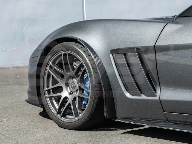 2005-2013 Chevrolet Corvette C6 |Z06 ZR1 STYLE CARBON FIBER Front & Rear Splash Guard Mud Flaps