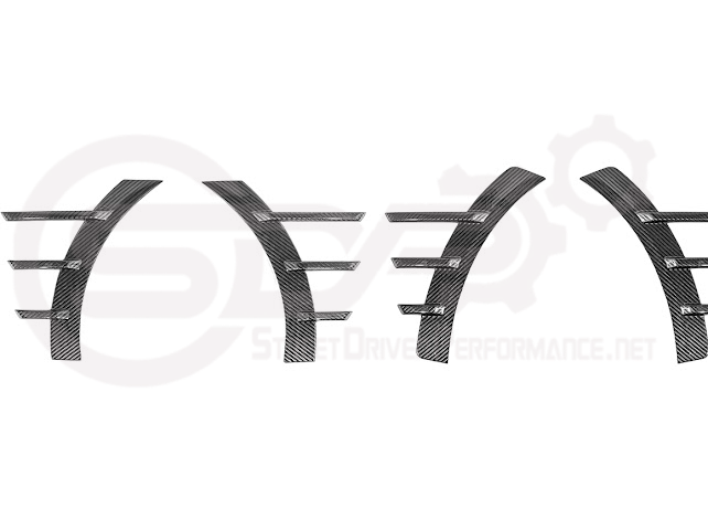 2023-UP BMW G87 M2 | DRY CARBON FIBER ADD-ON FENDER WHEEL ARCH TRIM FRONT & REAR PAIR