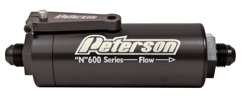 Peterson Fluid Systems Fuel Filter -12AN 45 Micron Ball Valve