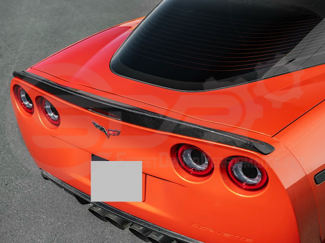 2005-2013 CHEVROLET CORVETTE C6 | SDP PERFORMANCE STYLE CARBON FIBER REAR TRUNK LID WING SPOILER