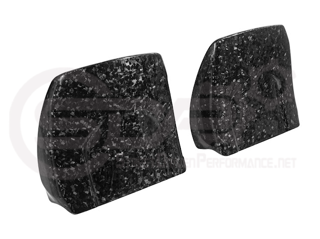 2009-2015 Cadillac CTS/CTS-V V2 FORGED CARBON FIBER SEAT BACK PANEL COVER REPLACEMENT PAIR