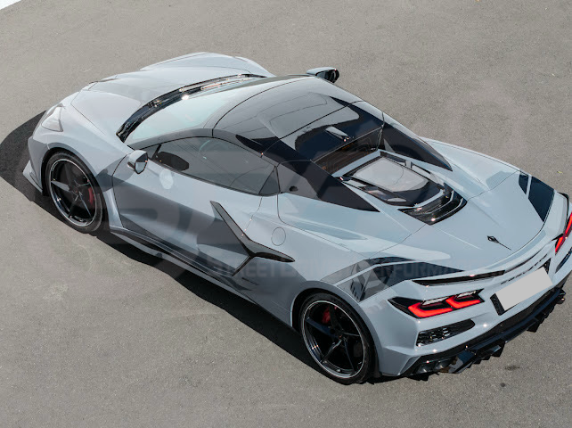 2020-UP CORVETTE C8 CONVERTIBLE | REAR HATCH UPPER HTC TONNEAU WINDOW INSERTS