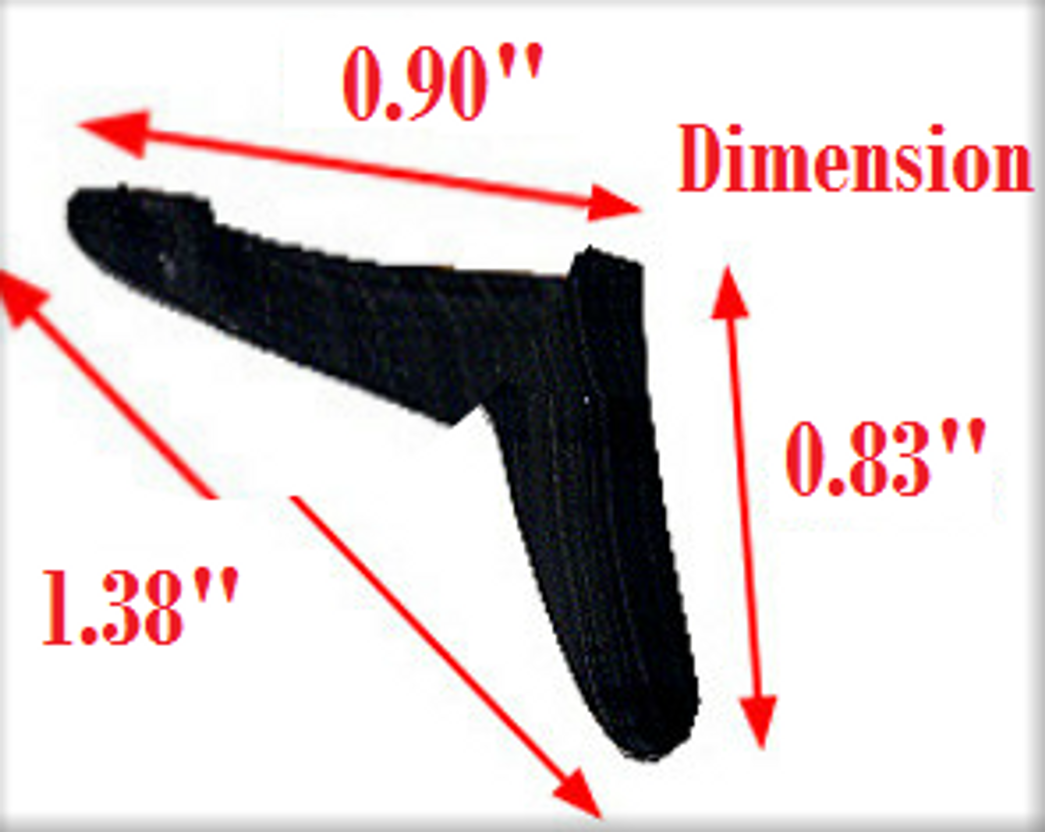 Charge Speed Universal Rubber Flex Spoiler 9.8 Long"