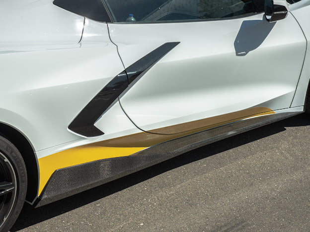 2020+ C8 Corvette | "5VM Style" Side Skirt Rocker Panel Ground Effects