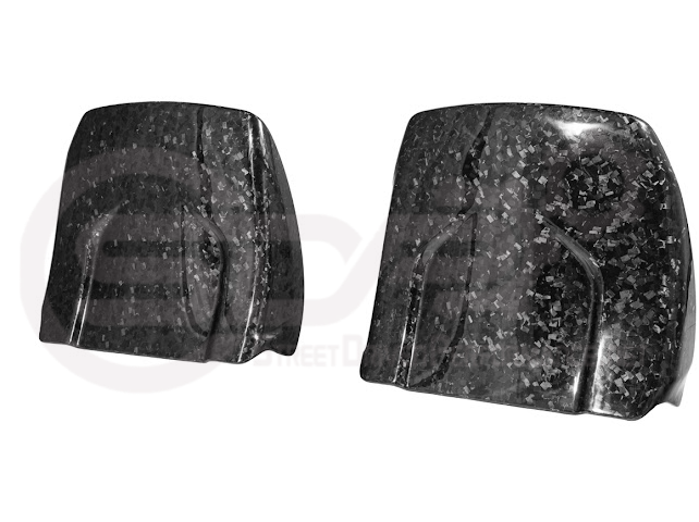 2009-2015 Cadillac CTS/CTS-V V2 FORGED CARBON FIBER SEAT BACK PANEL COVER REPLACEMENT PAIR