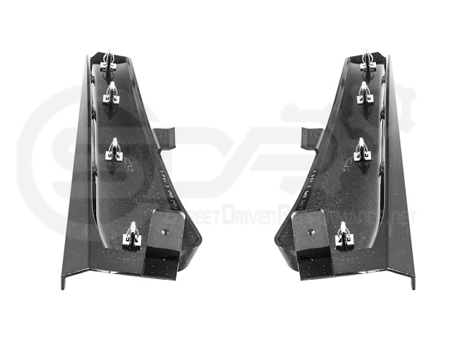 2023-UP CORVETTE C8 E-RAY, Z06, & ZR1 | EXTENDED FRONT MUD FLAPS SPLASH GUARD PAIR