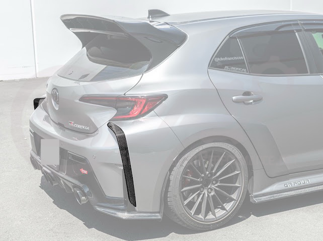 2023-UP GR COROLLA | JDM VRS STYLE REAR BUMPER GARNISH EXTENSION