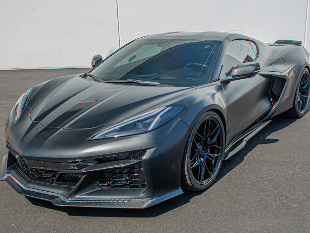 2023+ CORVETTE C8 Z06 & E-Ray | 3-PIECES FRONT LIP SPLITTER GROUND EFFECTS