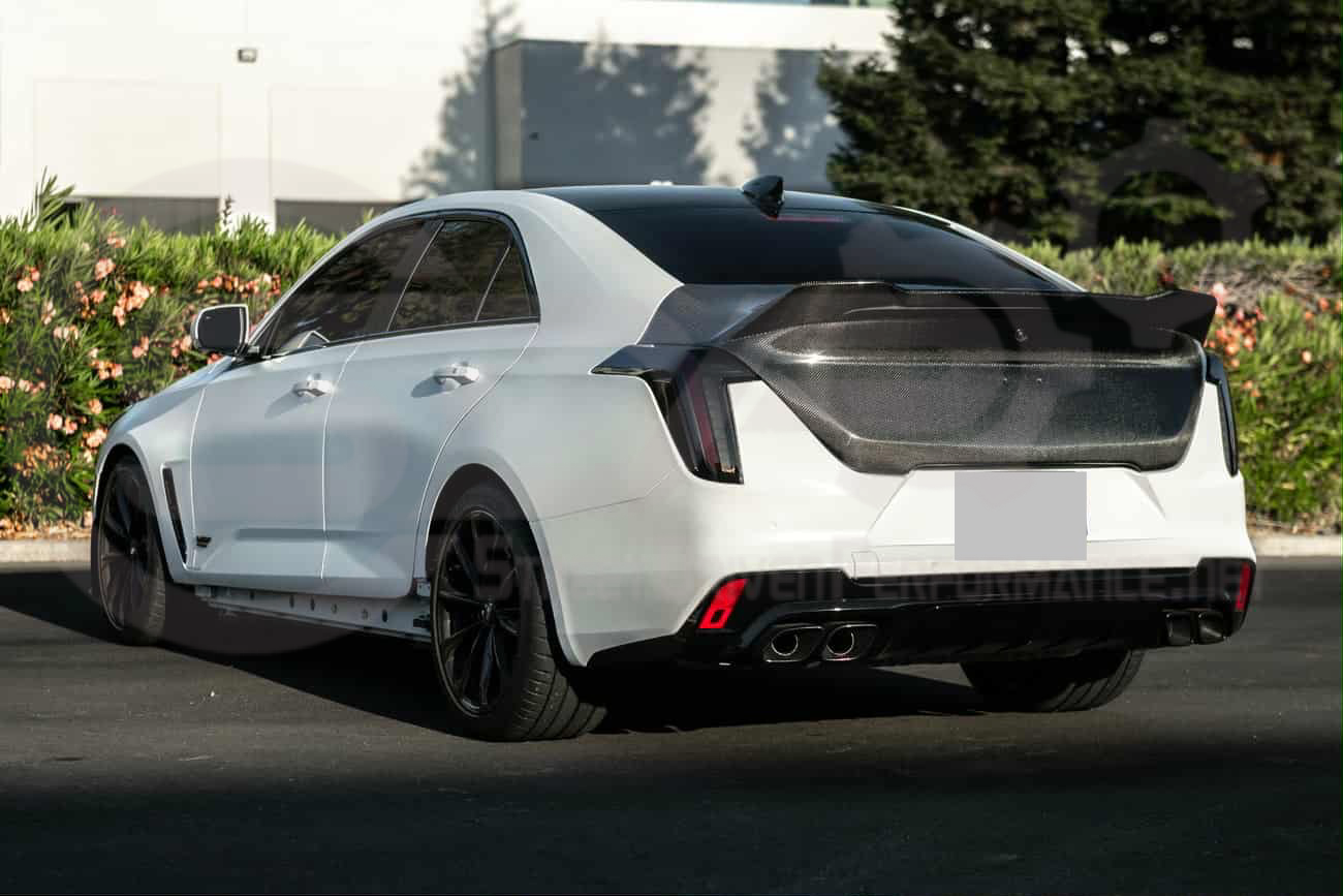 2021-UP CADILLAC CT4, CT4 V, AND CT4-V BLACKWING | BLACKWING STYLE REAR TRUNK LID WITH INTEGRATED SPOILER