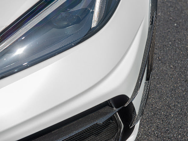 2020+ CORVETTE C8 CARBON FIBER SIDE CANARDS DIVE PLANE (PAIR)