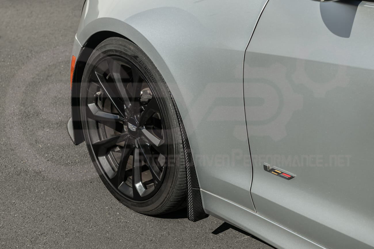 2016-2019 CADILLAC ATS-V SEDAN | SDP PERFORMANCE PACKAGE CARBON FIBER FRONT AND/OR REAR MUD FLAPS SPLASH GUARDS PAIR