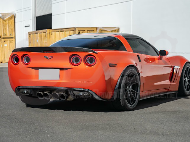 2005-2013 CHEVROLET CORVETTE C6 | SDP PERFORMANCE STYLE CARBON FIBER REAR TRUNK LID WING SPOILER