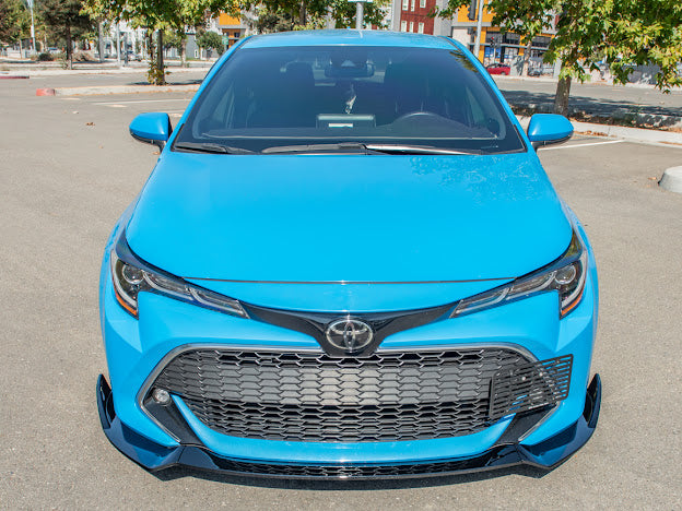 2019-UP TOYOTA COROLLA HATCHBACK | JDM PERFORMANCE PACKAGE FRONT SPLITTER LIP GROUND EFFECTS