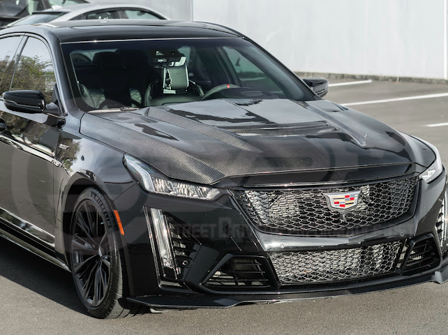 2022-2024 CADILLAC CT5-V BLACKWING SEDAN | FACTORY STYLE CARBON FIBER FRONT LIP SPLITTER GROUND EFFECTS