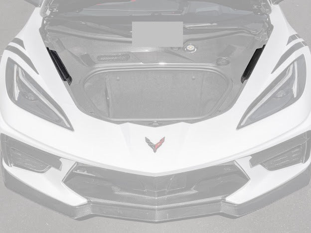 2020+ CHEVROLET CORVETTE C8 | FACTORY STYLE CARBON FIBER FRONT TRUNK TRIM KIT REPLACEMENT