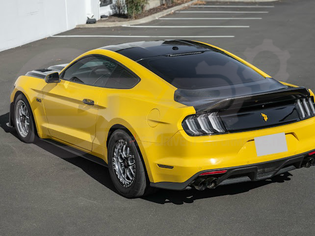 2015-2023 FORD MUSTANG | SUPER SNAKE STYLE REPLACEMENT REAR TRUNK LID WITH INTEGRATED SPOILER