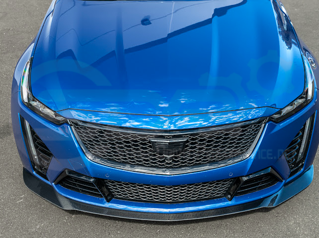 2020-2024 CADILLAC CT5-V BLACKWING SEDAN | FRONT LIP SPLITTER GROUND EFFECTS & WHEEL ARCHES