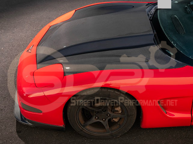 *IMPERFECTION / DISCOUNTED* 1997-2004 CHEVROLET CORVETTE C5 CARBON FIBER FRONT COWL HOOD