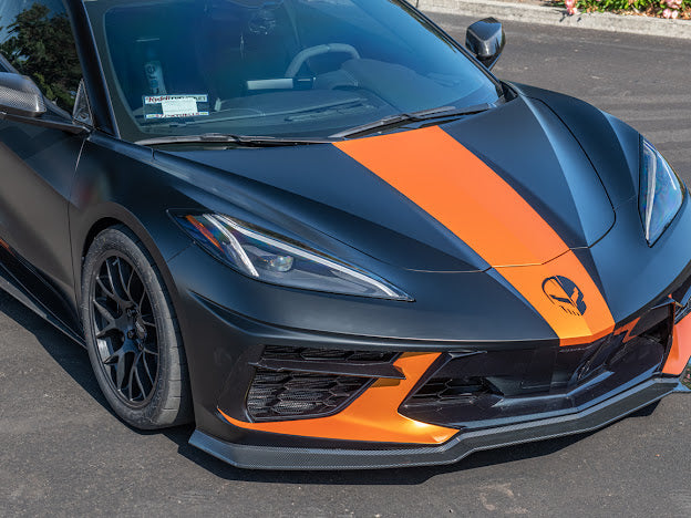 2020+ C8 Chevrolet Corvette Stingray & Z51 | "Z51 Style" 3-Piece Front Splitter / Lip Ground Effects