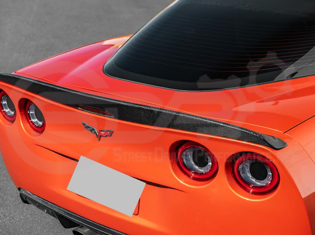 2005-2013 CHEVROLET CORVETTE C6 | SDP PERFORMANCE STYLE CARBON FIBER REAR TRUNK LID WING SPOILER