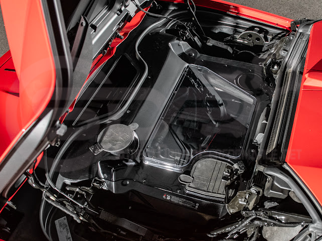2020+ CORVETTE C8 CONVERTIBLE | HTC CARBON FIBER EXPOSED ENGINE BAY PANEL COVER REPLACEMENT