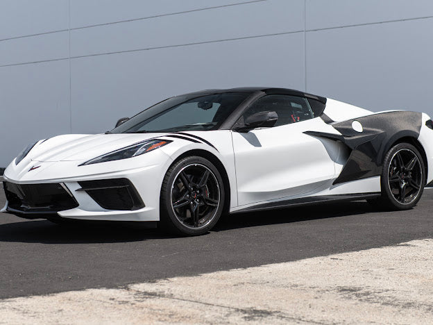 2020+ CHEVROLET CORVETTE C8 | SDP PERFORMANCE STYLE SIDE SKIRTS ROCKER PANELS GROUND EFFECTS