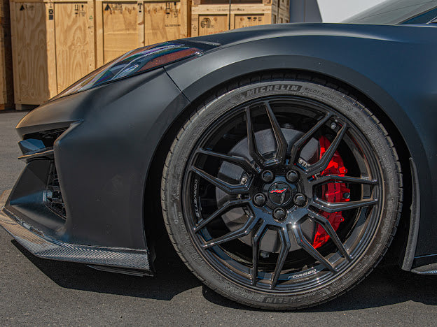2023+ CORVETTE C8 Z06 & E-Ray | 3-PIECES FRONT LIP SPLITTER GROUND EFFECTS