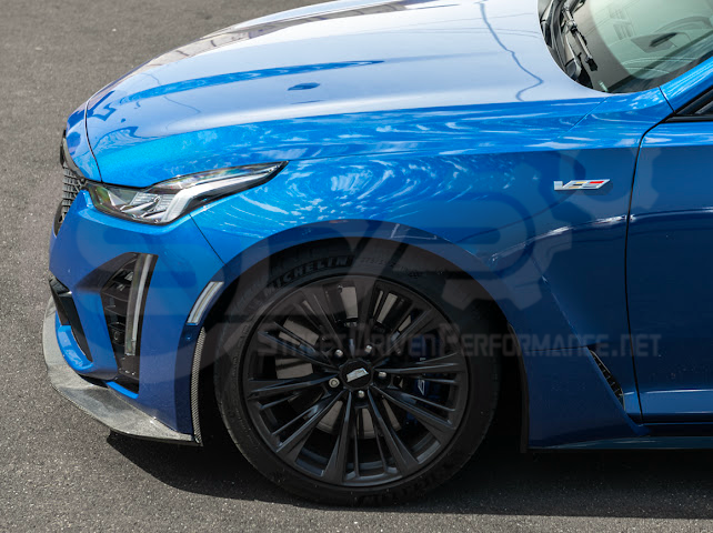2020-2024 CADILLAC CT5-V BLACKWING SEDAN | FRONT LIP SPLITTER GROUND EFFECTS & WHEEL ARCHES